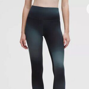 lululemon Wunder Train High-Rise Tight 25" Midnight Haze Black Multi Size 2 NWT
